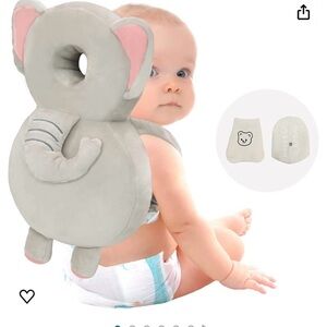 Baby head protector backpack with adjustable straps